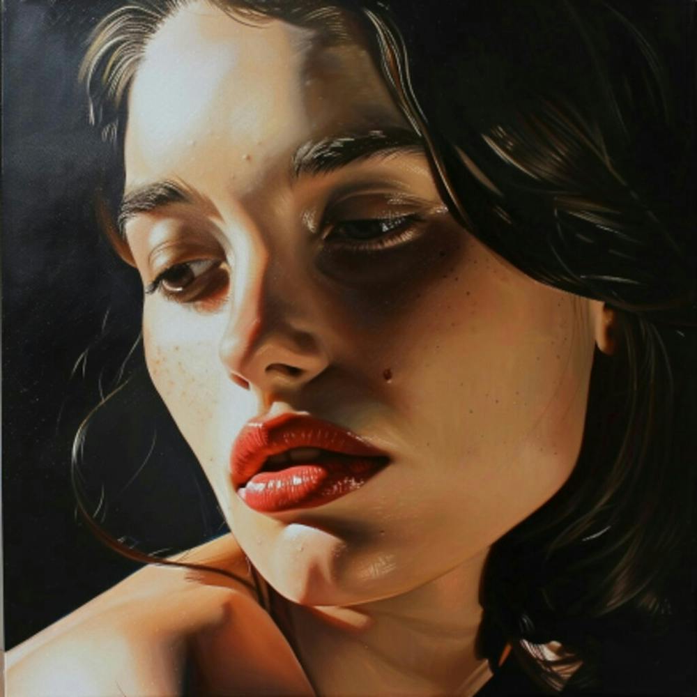 'The Girl With Red Lips'