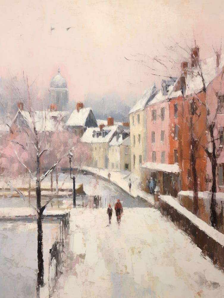 Peinture Hivernale Onirique Southampton Royaume-Uni