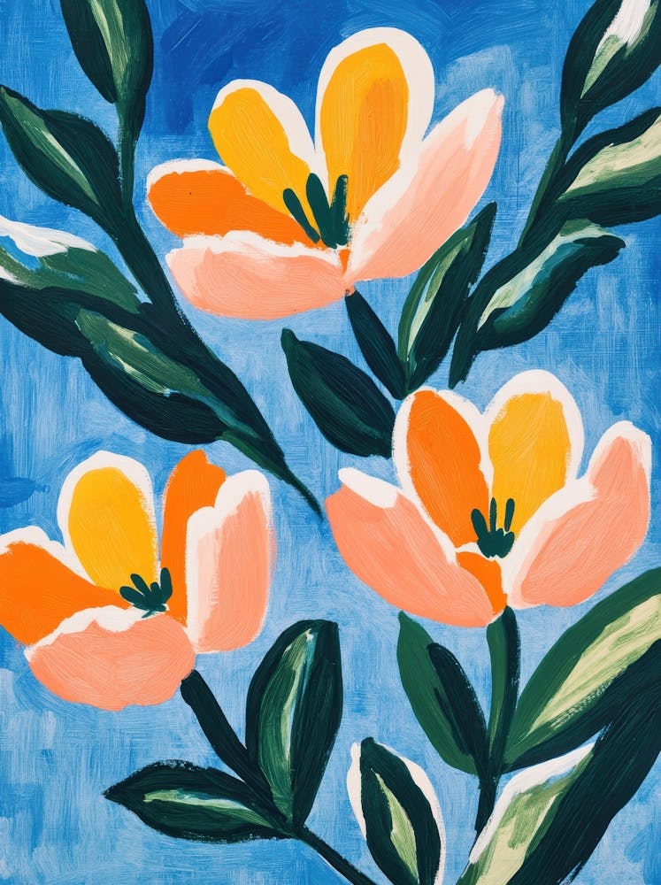 Orange And Yellow Flowers 1