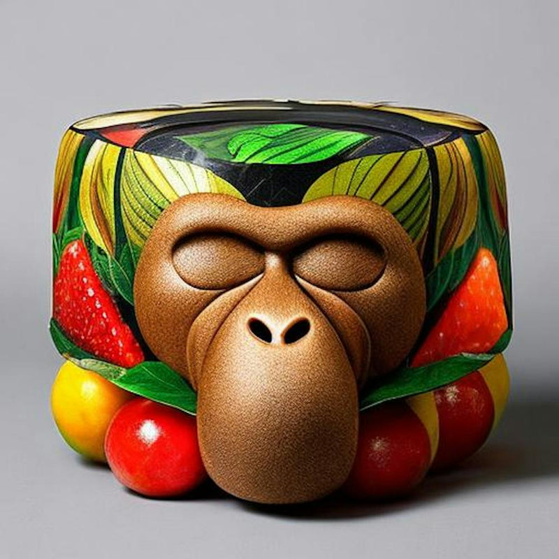 Fruit make monkey face 1
