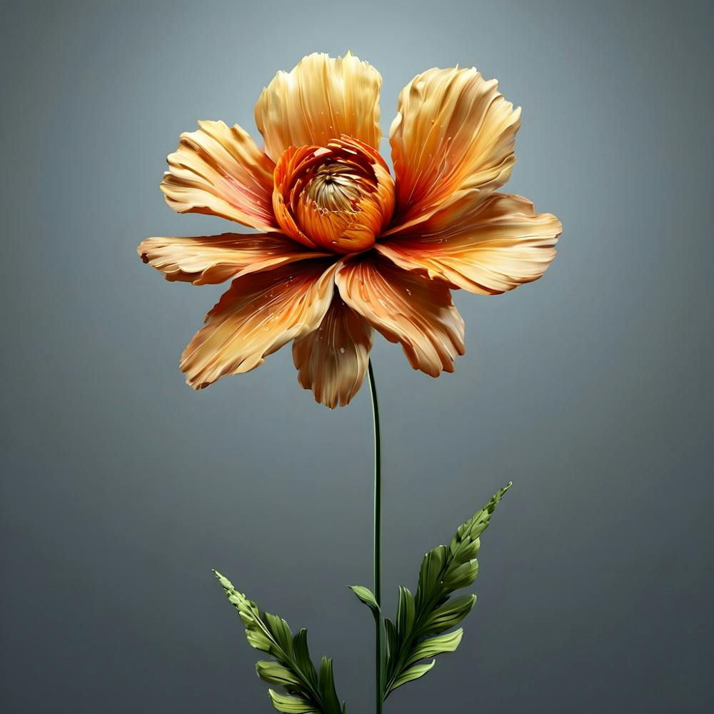 3d Rendering Of A Flower