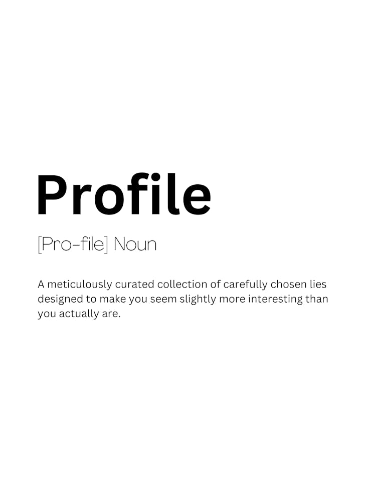 Profile Definition Meaning