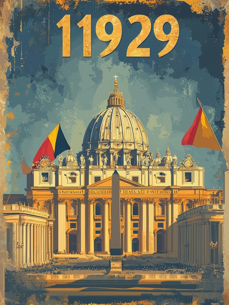 Aihrgdesign A Vintage Historical Poster Celebrating Vatican C 1f3df6f5 09da 4593 A1a3 352409d4524e 3
