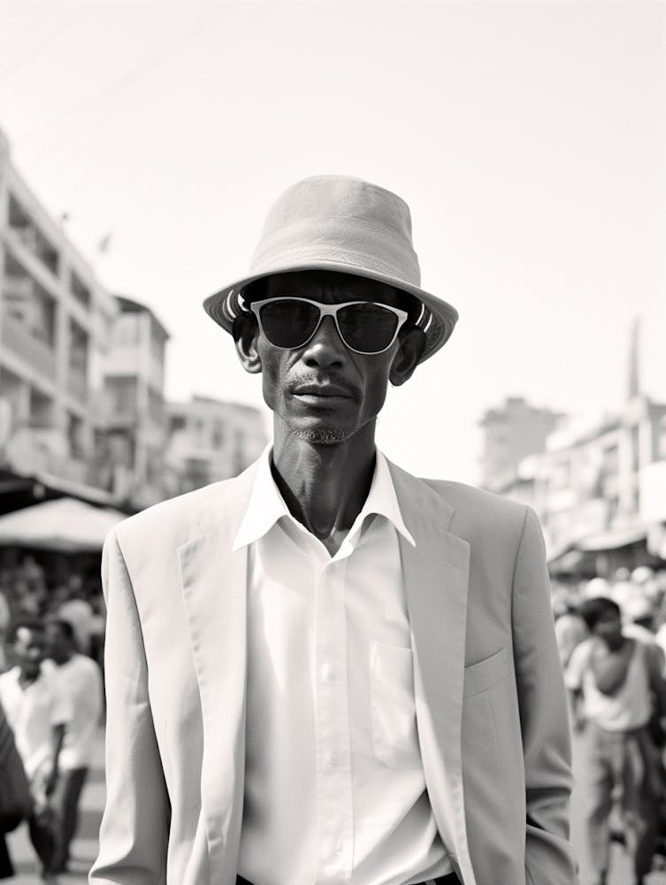 Phnom Penh, Cambodia, Black And White Old Photo 2