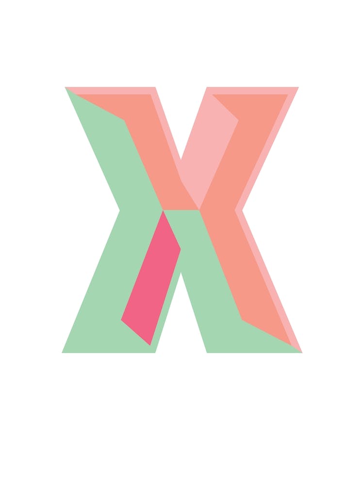 Tropical Initial X
