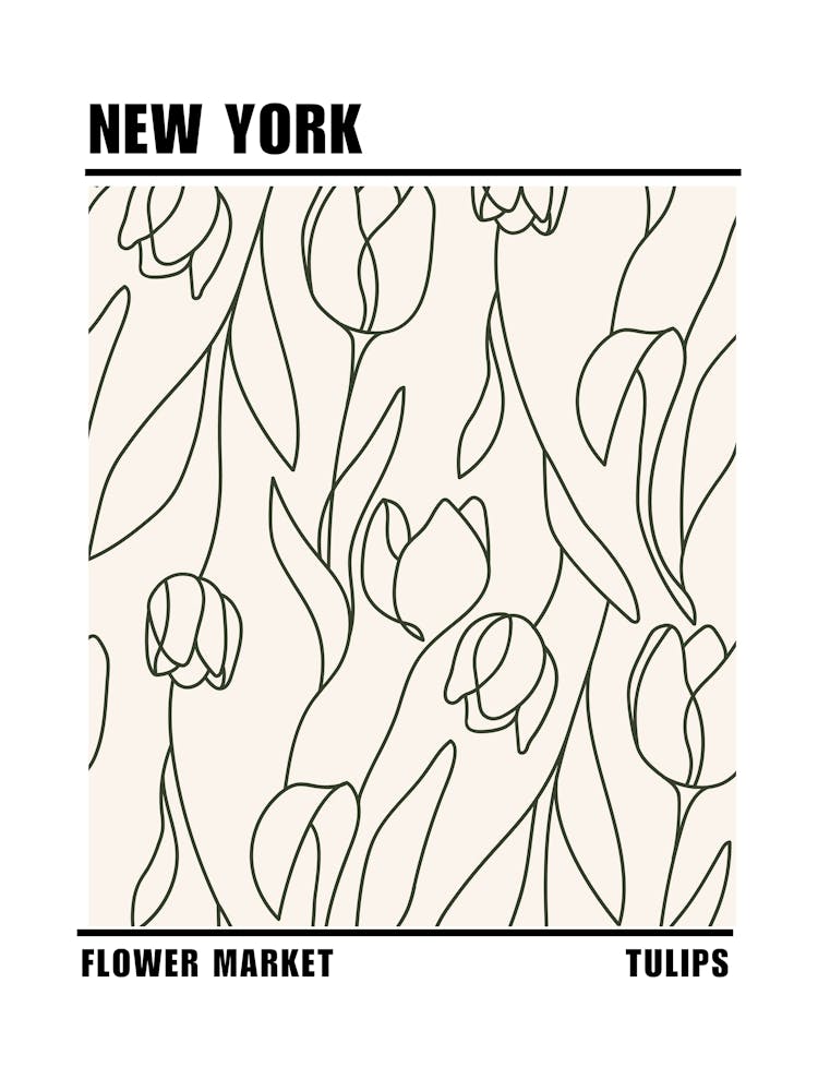New York Tulips Print