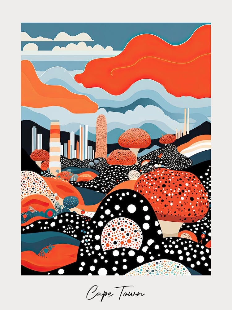 Poster Of Cape Town, Illustration In The Style Of Pop Art 3