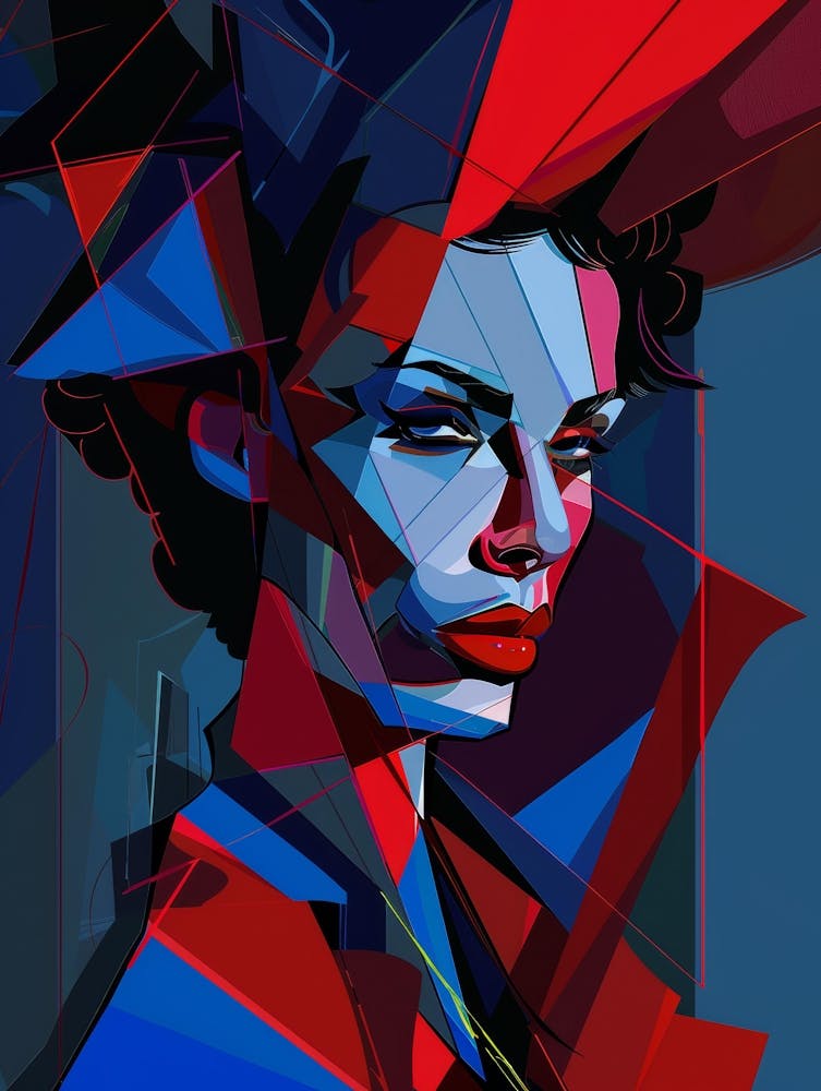 Abstract Portrait Of A Woman 107