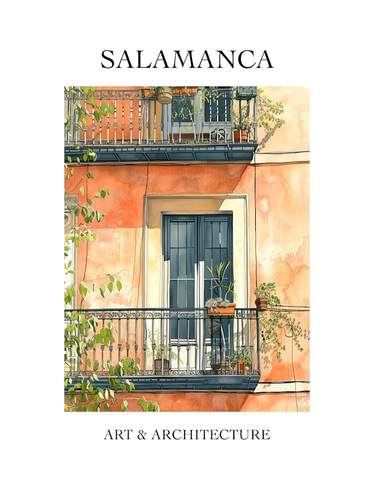 Salamanca Travel And Architecture Poster 4