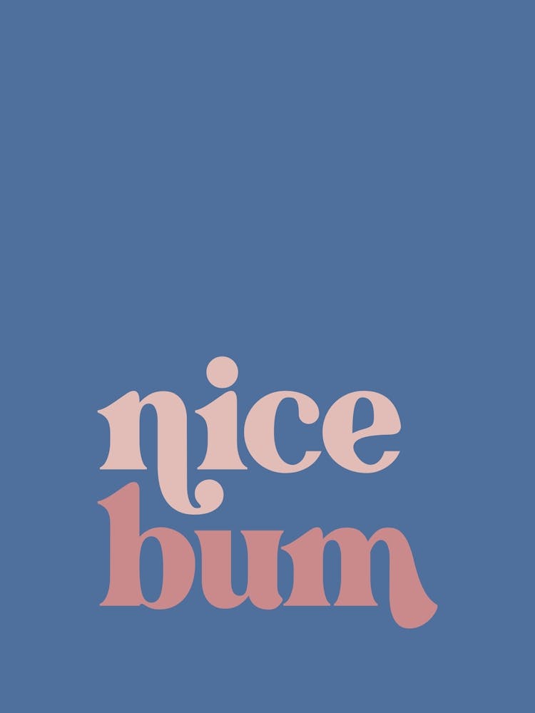 Nice Bum - Blue Bathroom