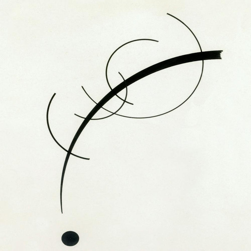 Wassily Kandinsky Free Curve To The Point