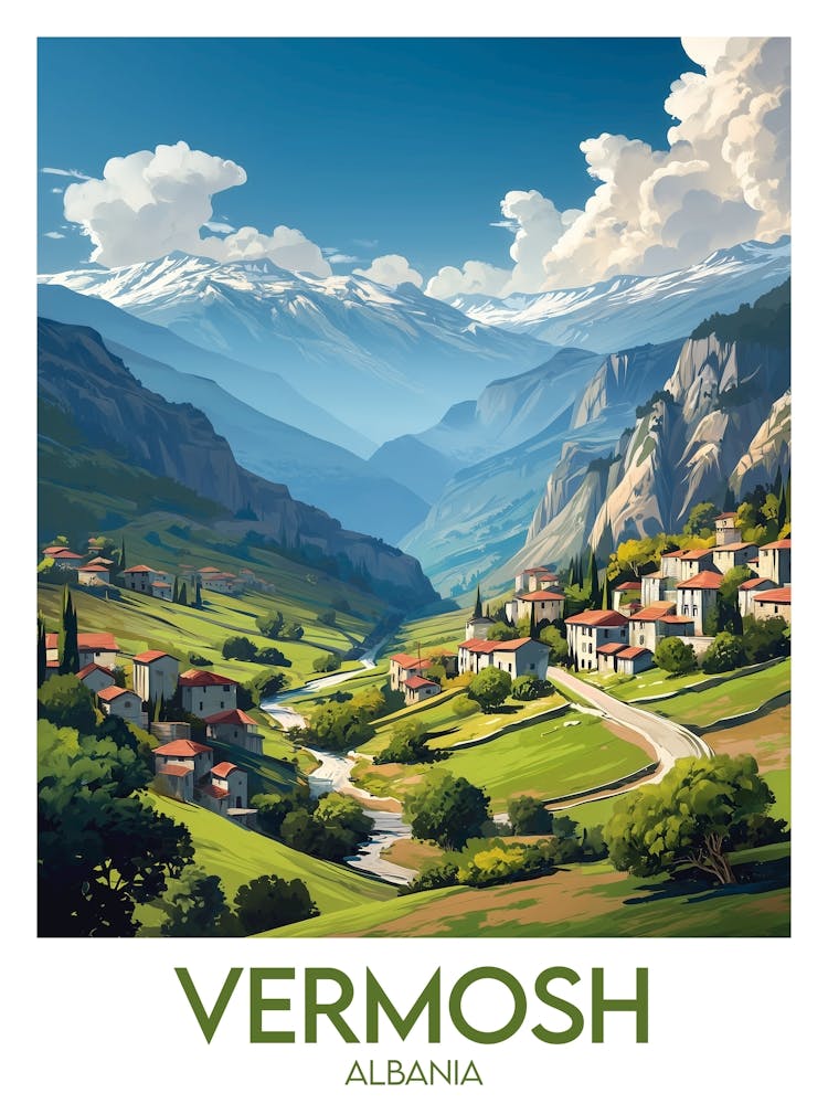 Affiche de voyage Vermosh