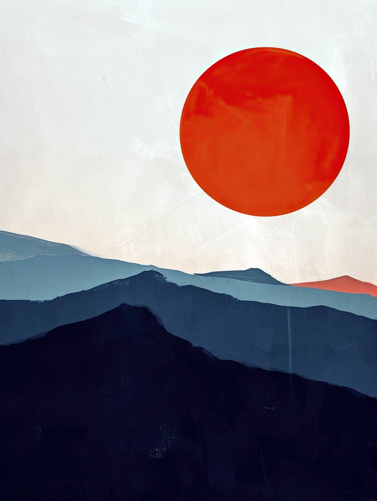 Sunset In The Mountains, Minimalism 8