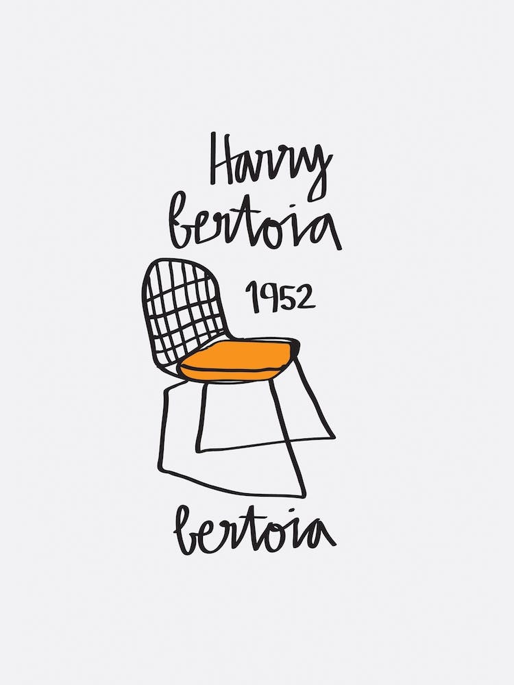 Bertoia Stuhl