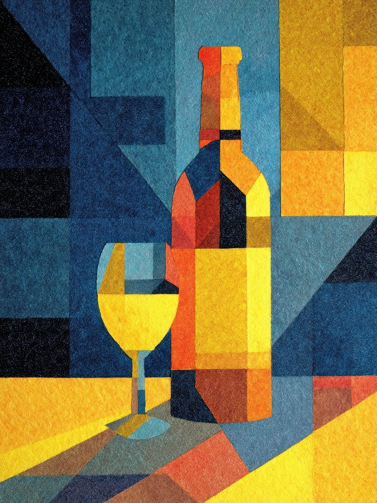 Wine Bottle And Glass 5