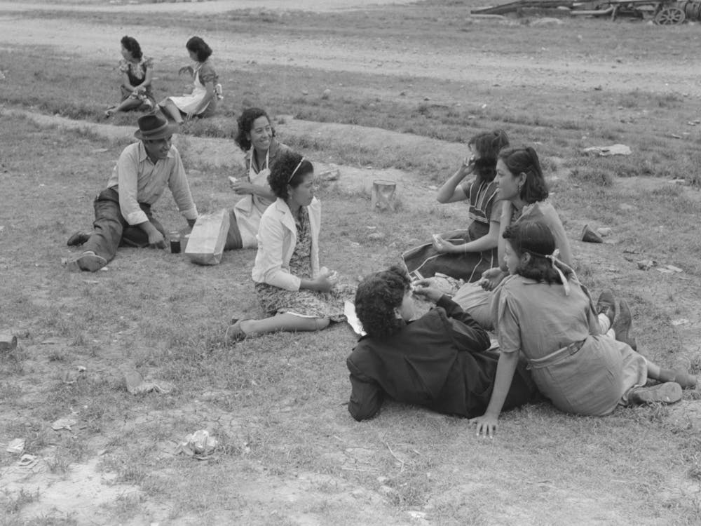 Untitled Photo, Possibly Related To Pecan Shellers Eating Lunch, San Antonio, Texas By Russell Lee