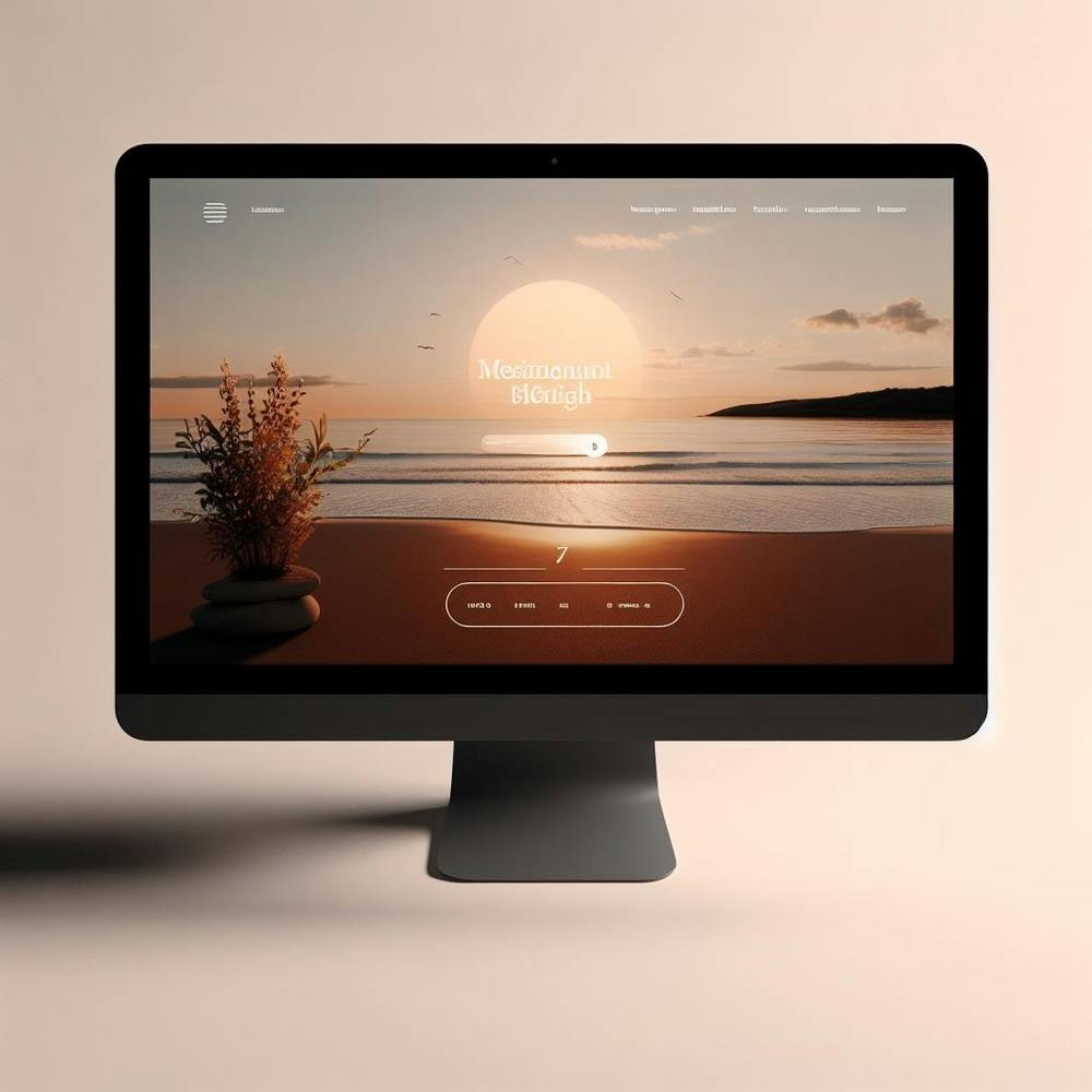 Sunset On A Computer Screen