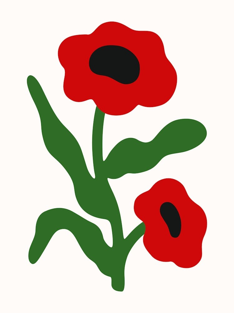 Poppies Flowers Poster