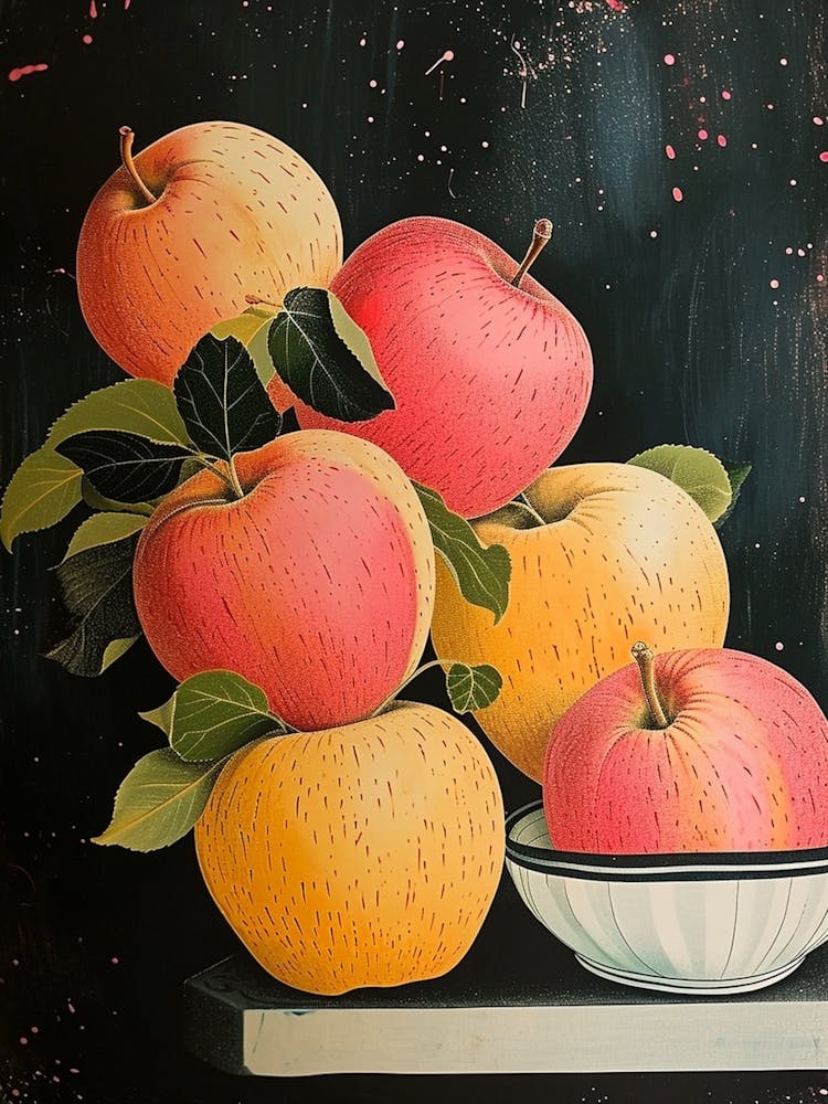Art Deco Apples 3