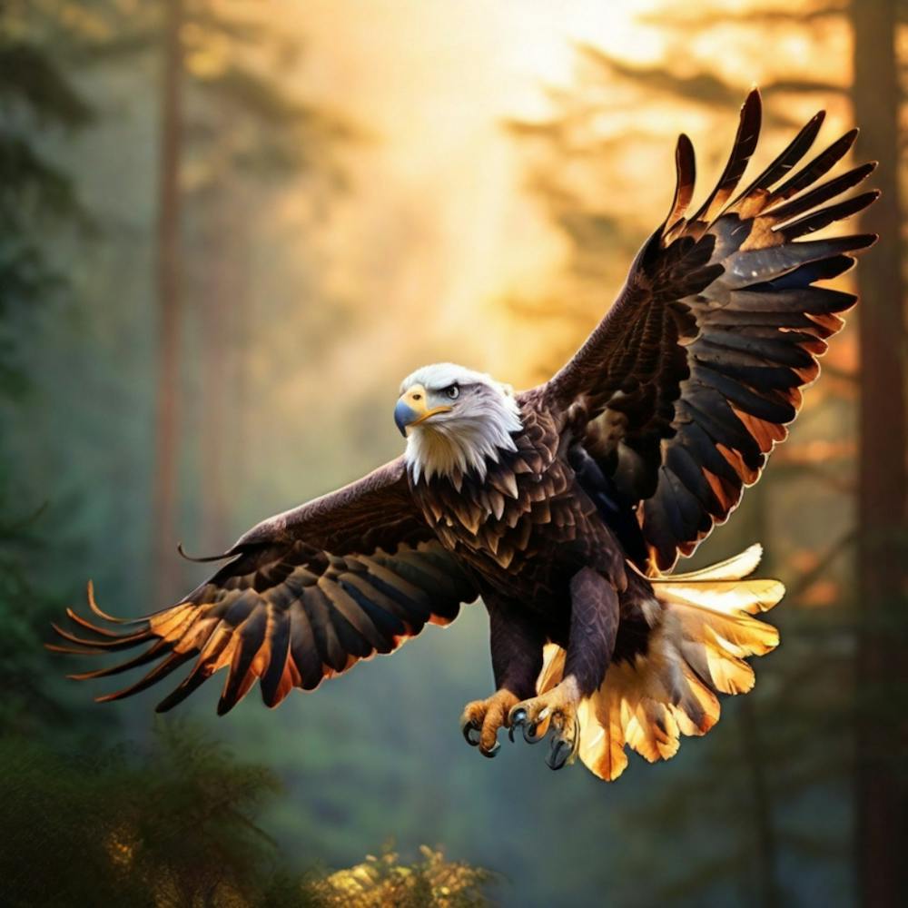 Bald Eagle In Flight