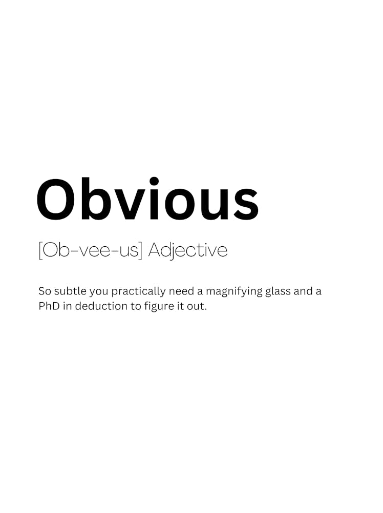 Obvious Definition Meaning