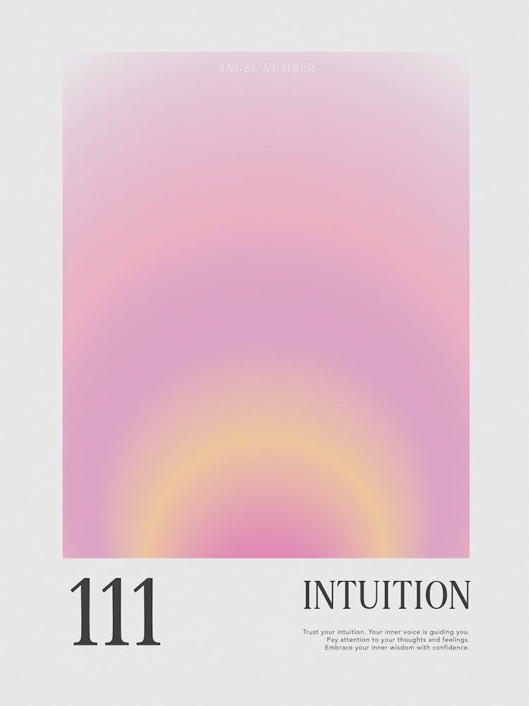 Aura Poster Apartment Decor Angel Numbers Aesthetic Posters Buddha Wall Art Y2k Decor Aura Print Angel Number 111