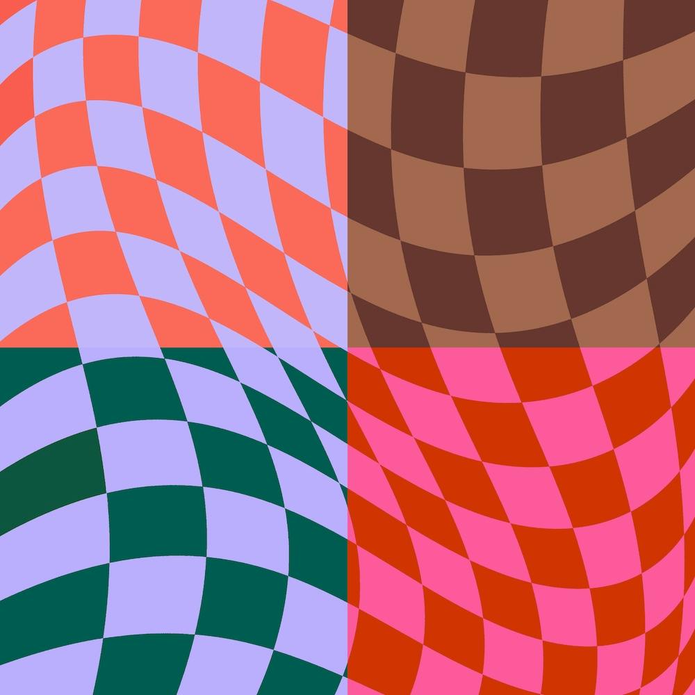 Warped Checker Quarter Square
