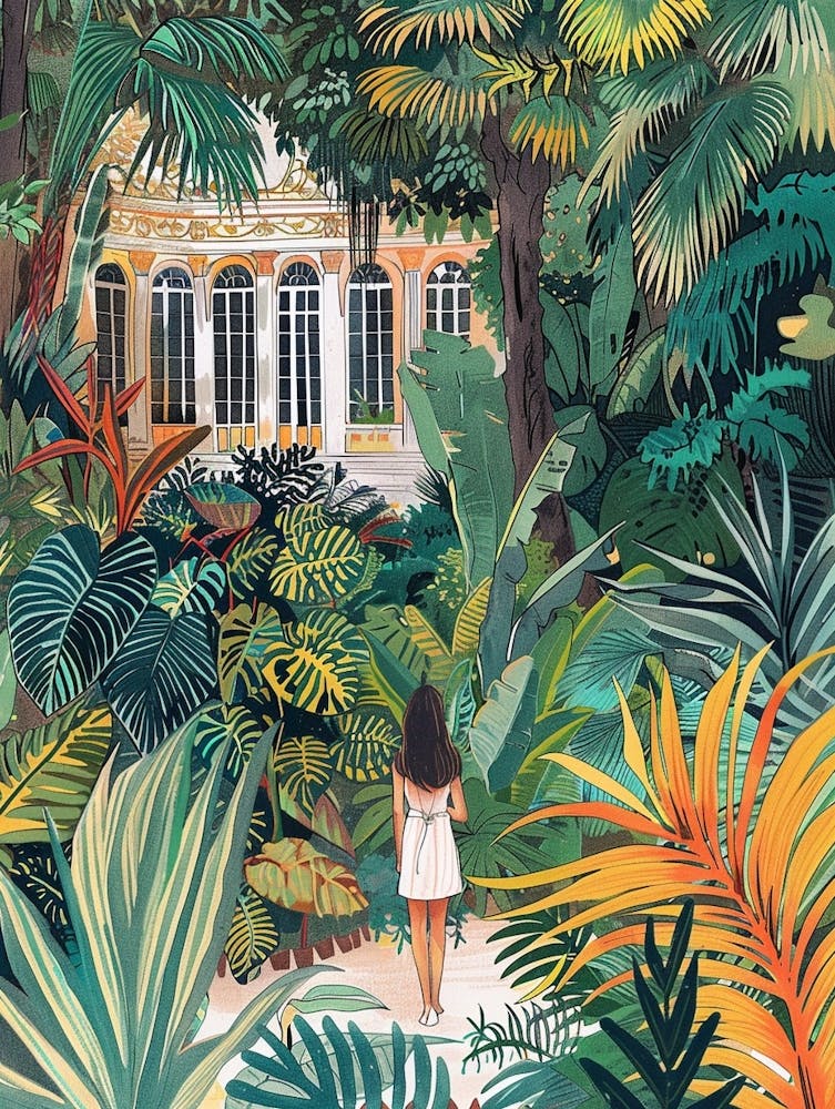 In The Garden Palace Of Fontainebleau Gardens France 1