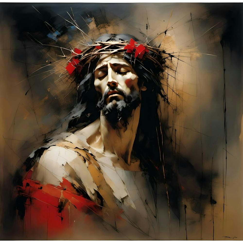 Jesus With Crown Of Thorns