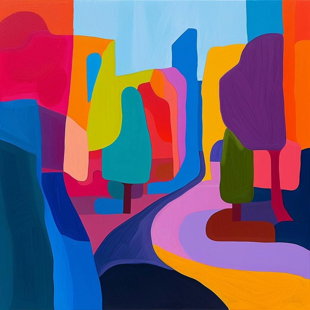 Abstract Park Collection Parc De Belleville Paris France 2