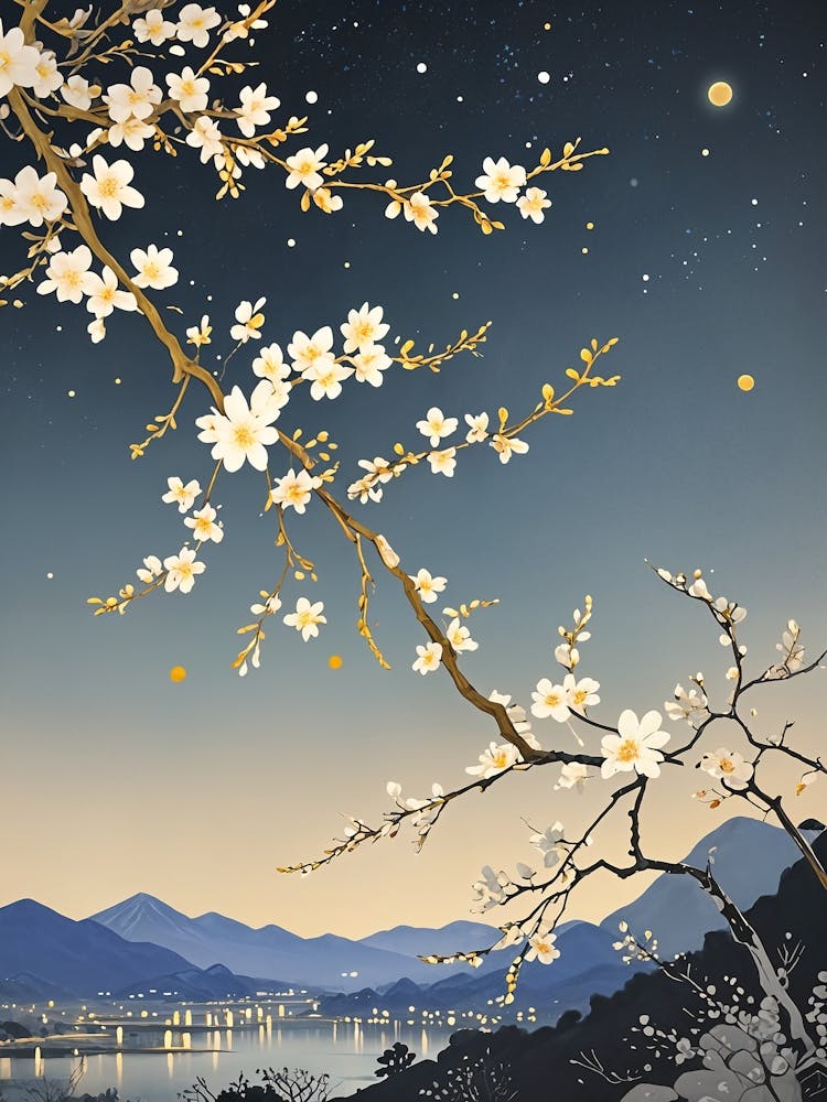 Cherry Blossoms At Night no2