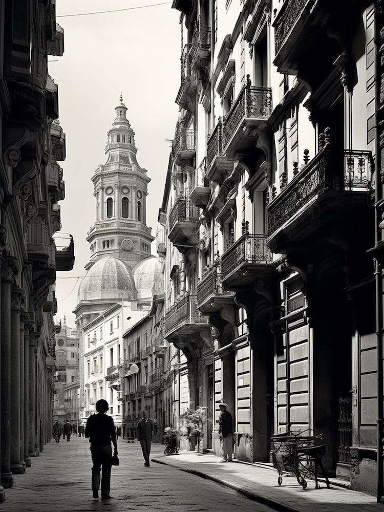 Genoa, Italy,  Black And White Analogue Photography  2