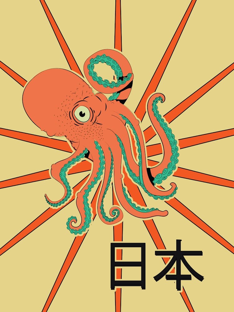 Vintage Japanese Octopus