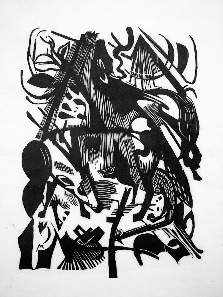 Birth Of The Wolves, Franz Marc