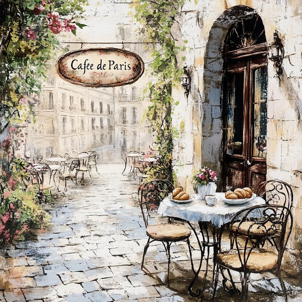 Gemütliches Pariser Café 9