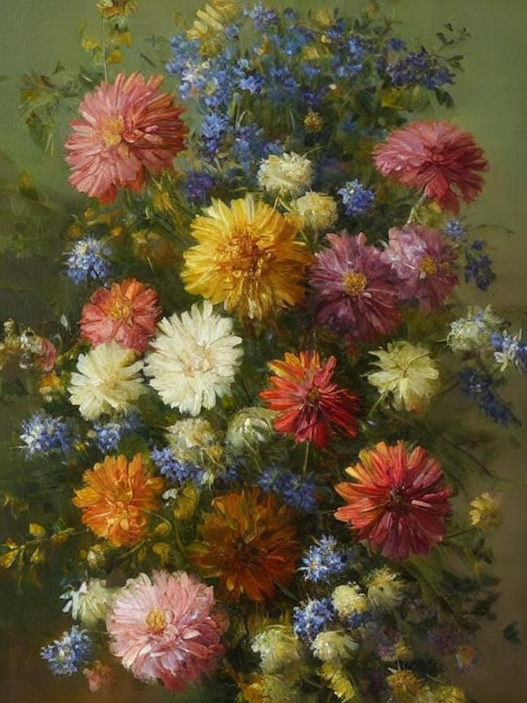 Aster Painting 2 Flower