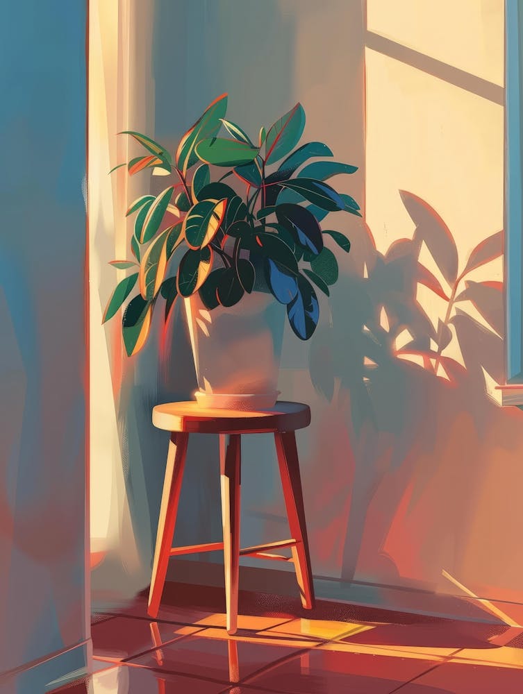 Plant By A Window