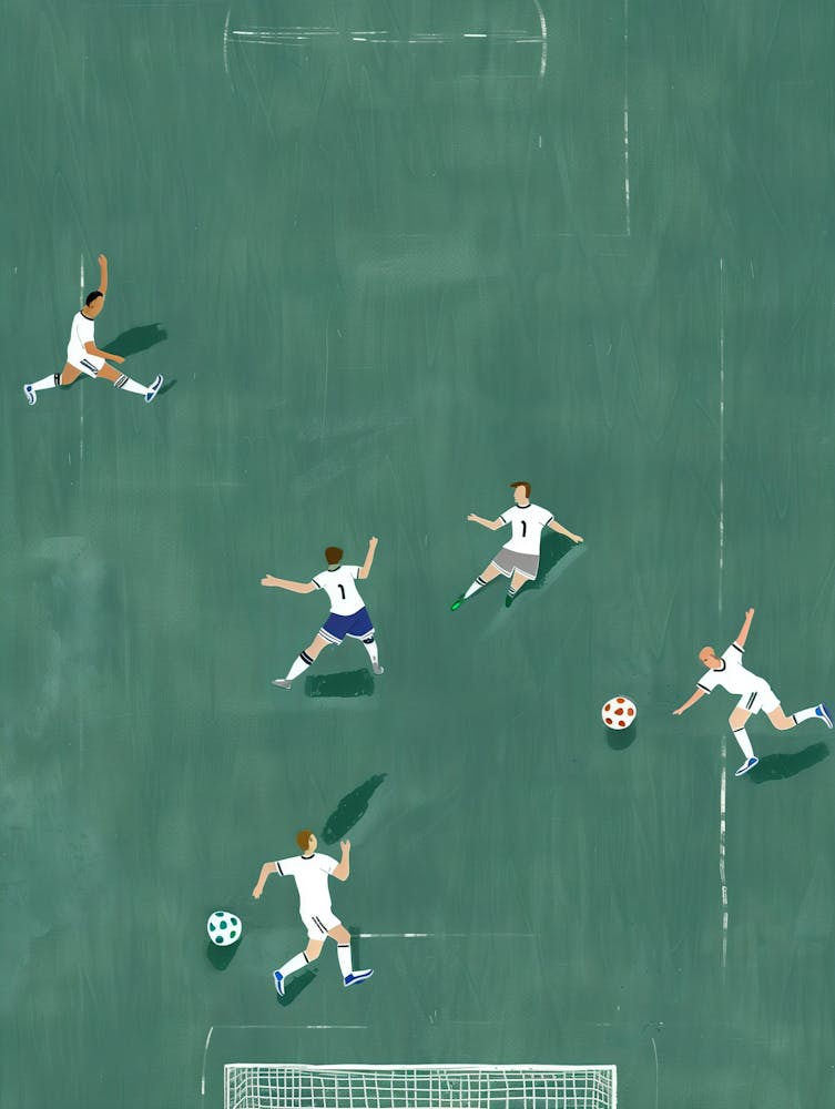 Little Soccer Players Day Poster
