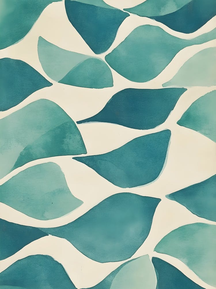 Blue And White Abstract Painting 1