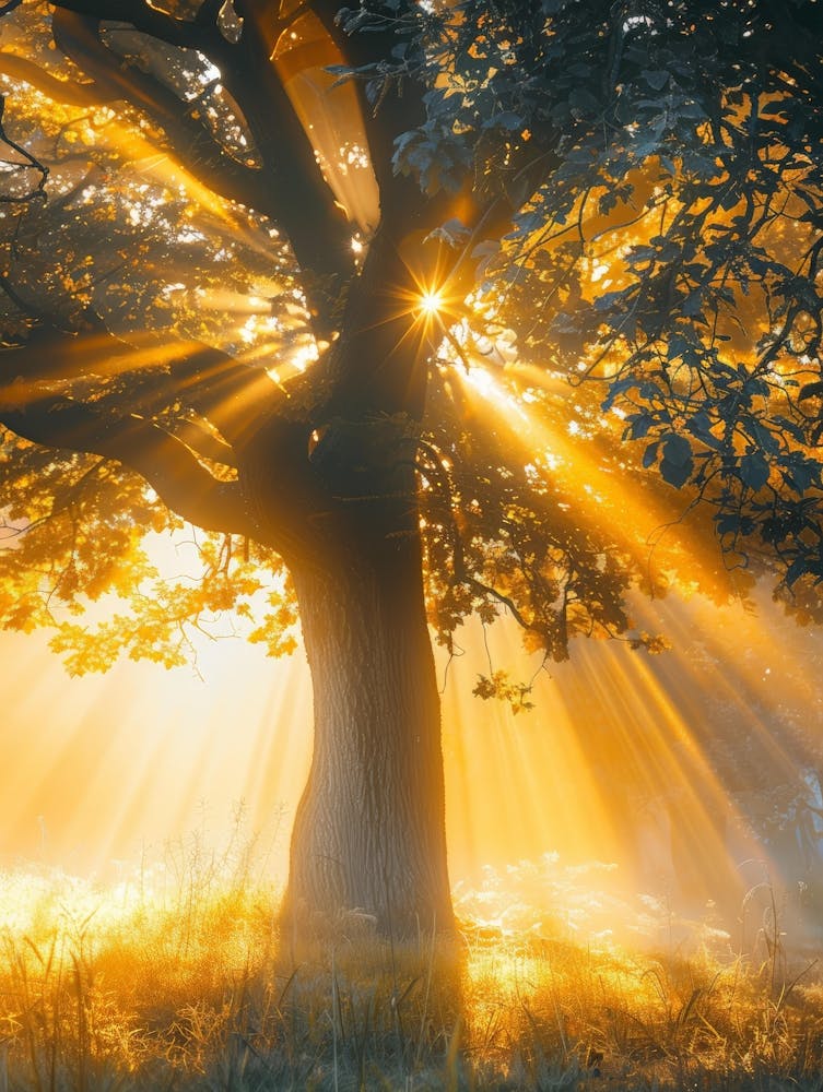 Sunrise Over A Tree 2