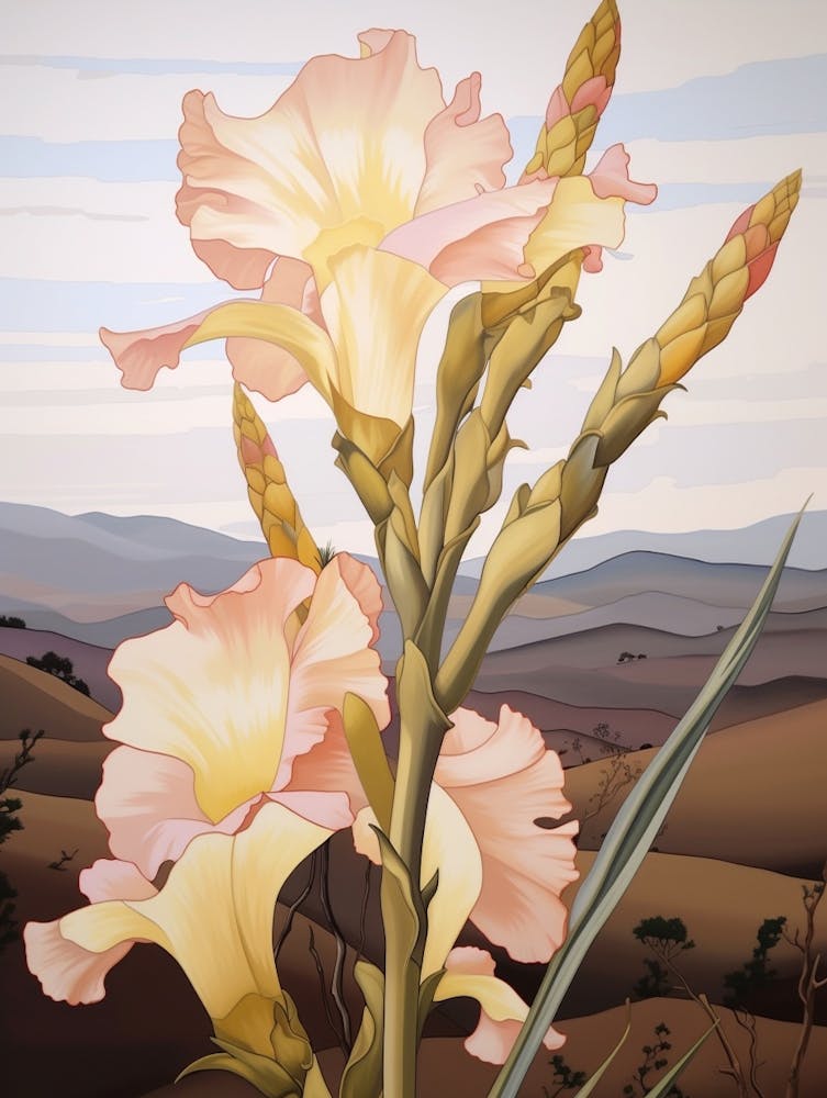Gladiolus 2 Flower Painting
