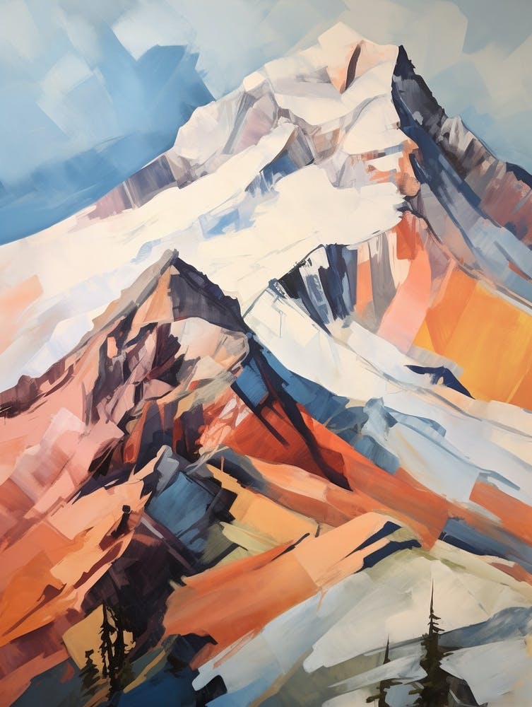 Mount Hayes Usa 1 Mountain Painting