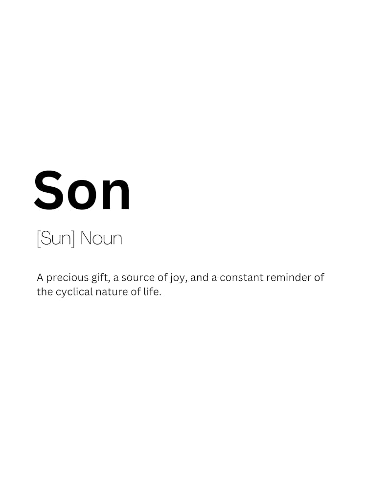 Son Definition Meaning