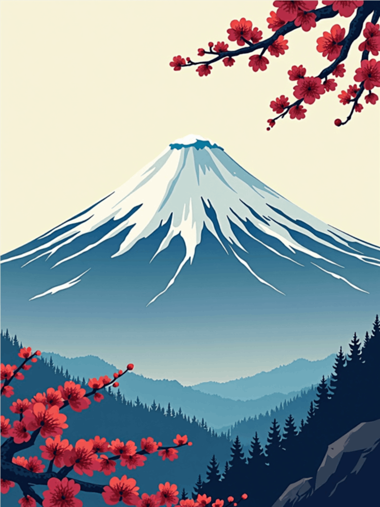 Scène de Montagne Manga