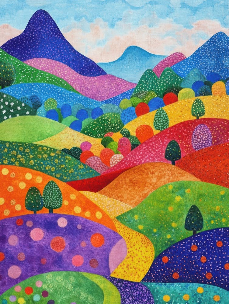 colorful mountain landscape 13