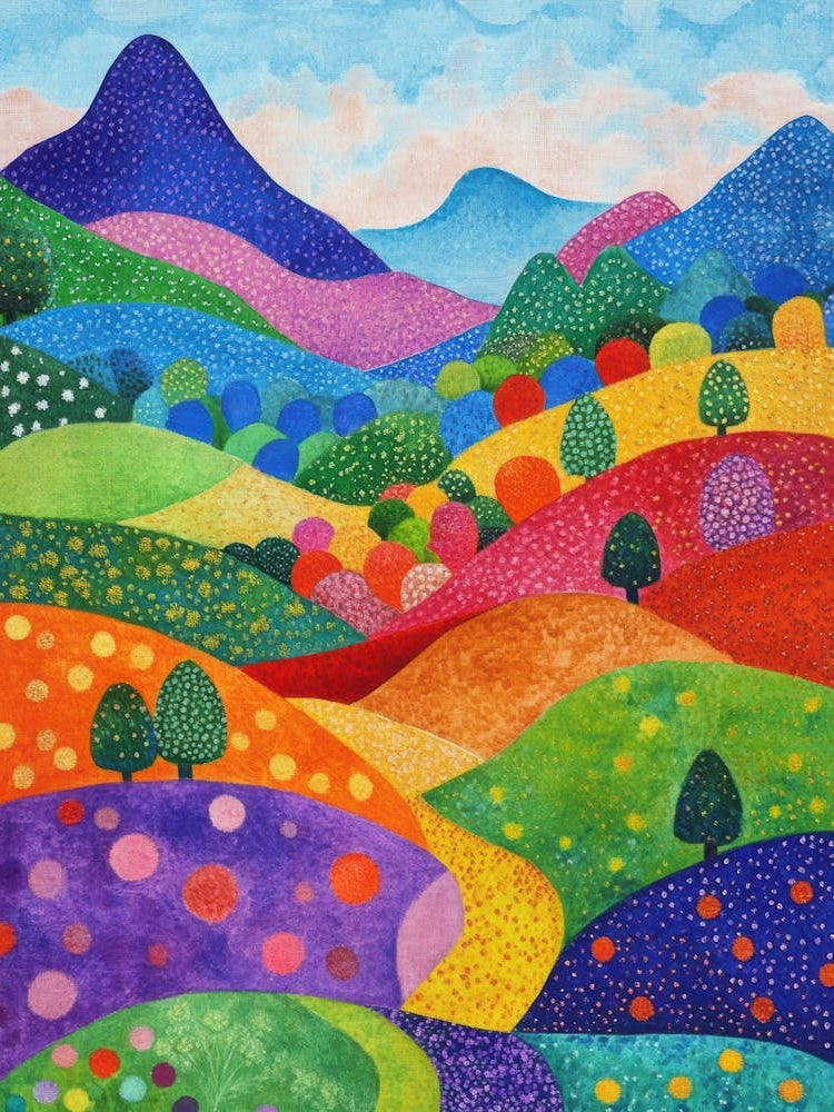 colorful mountain landscape 13