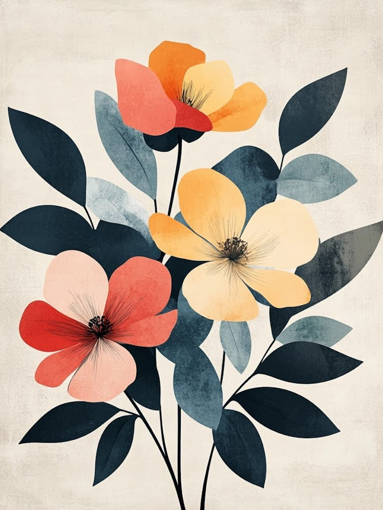 Flowers In A Vase Canvas Print