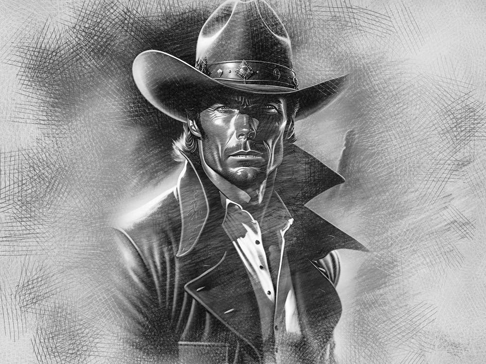 Digital Art Western Man