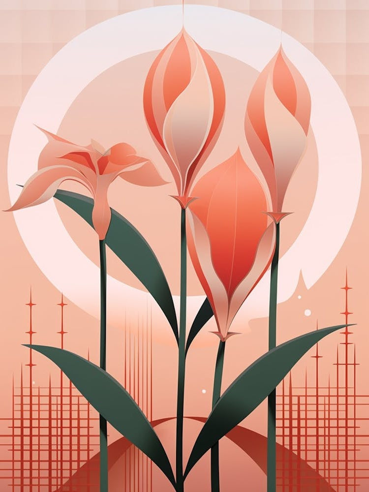 Abstract Geometric Botanical 3