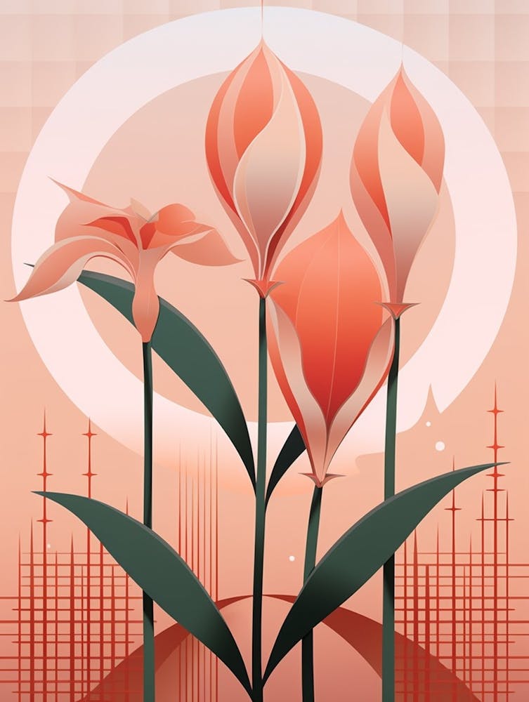 Abstract Geometric Botanical 3